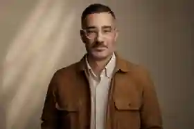 Portrait of Dan Case in a brown overshirt