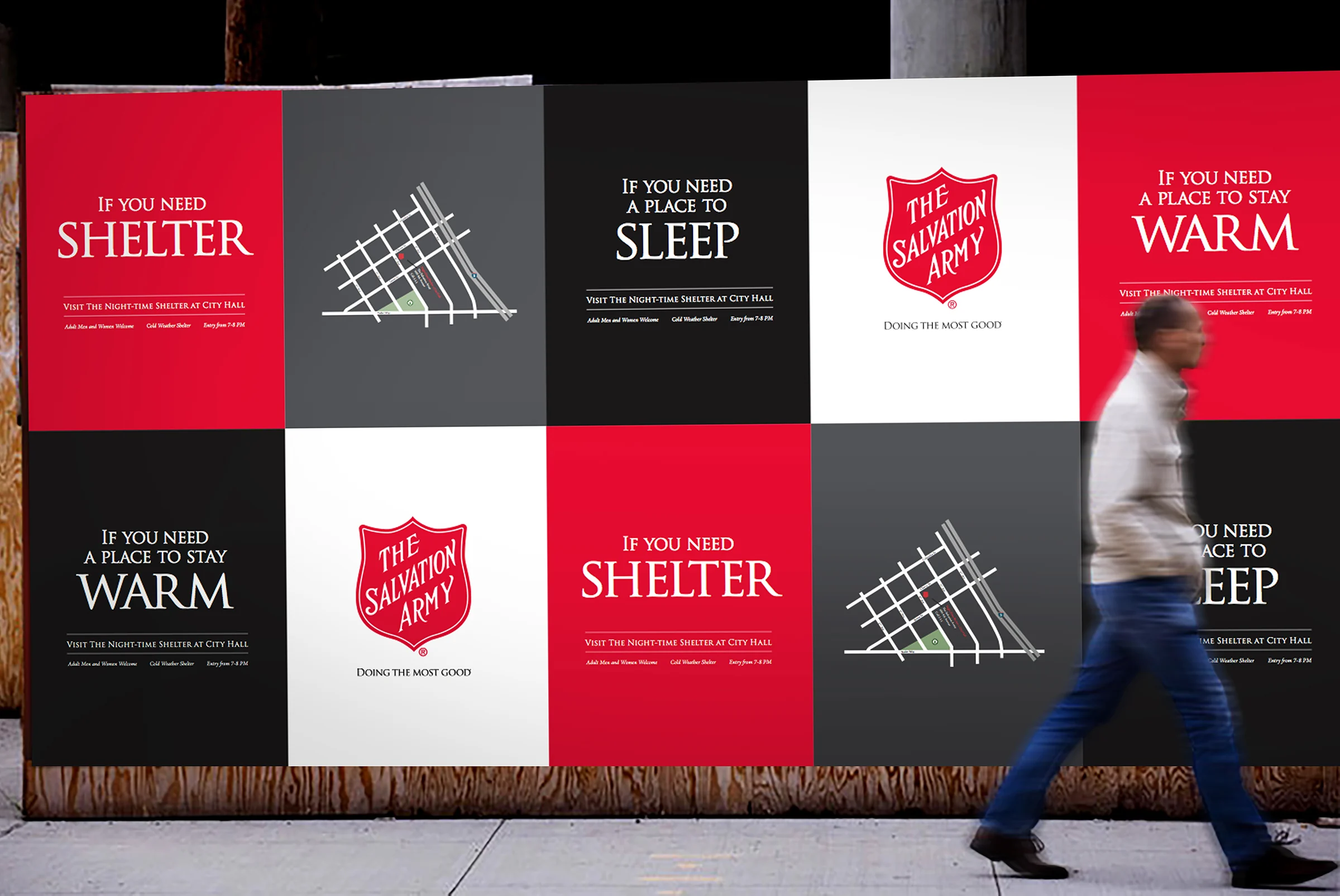 Salvation Army Signs of Hope wild postings