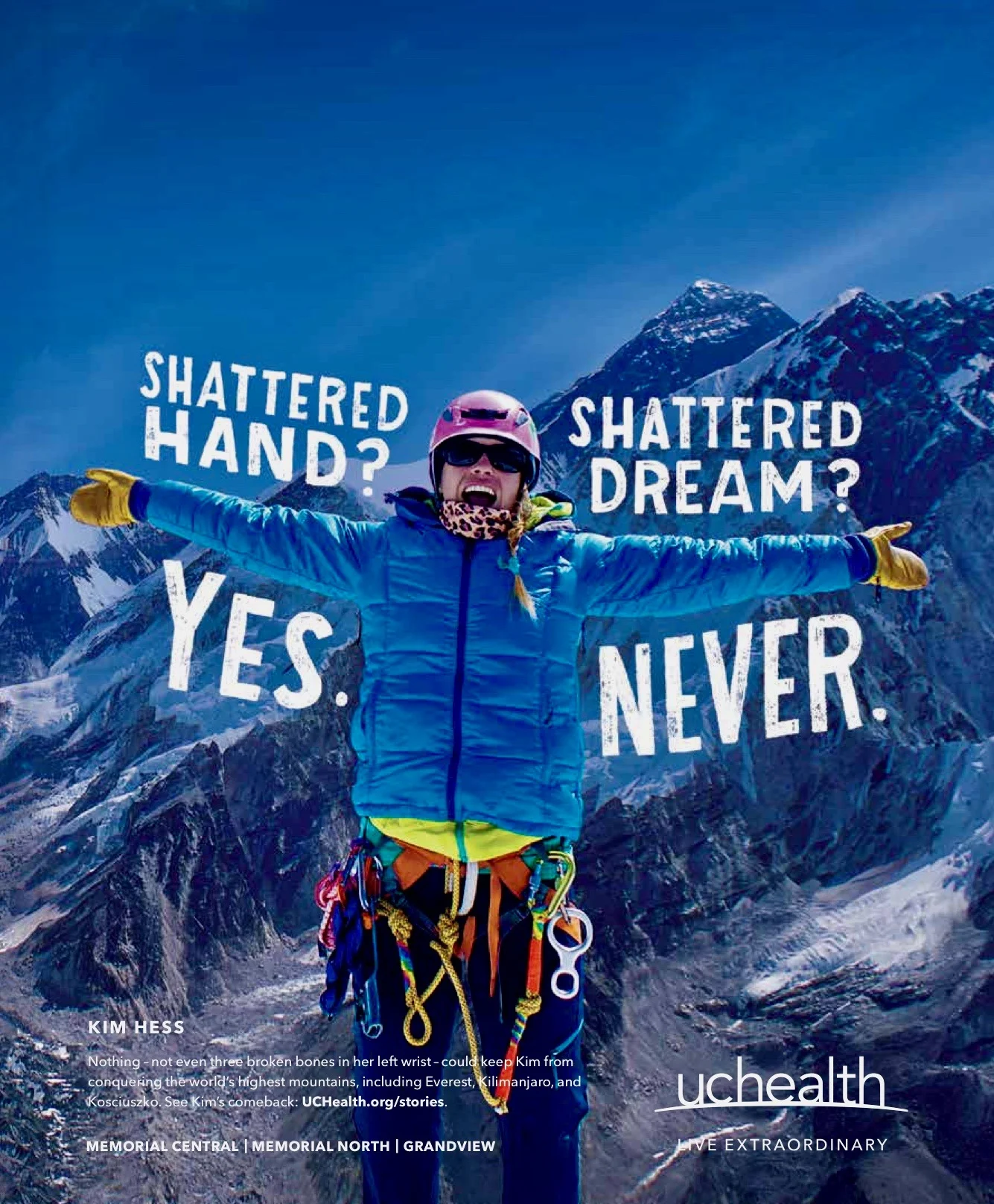 UCHealth Live Extraordinary print advertisement
